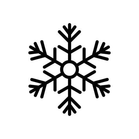 Snowflake Clipart Black And White, Snowflake Illustration, Snow Icon, Snow Clipart, Snowflake Icon, Snowflakes Drawing, Snow Vector, Photoshop Poster, White Snowflake