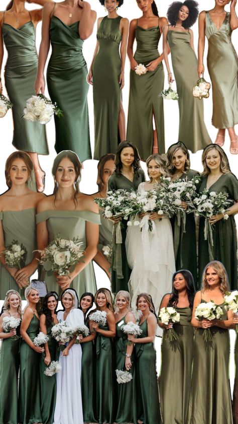 Green Bridesmaid, Green Bridesmaid Dresses, Rose Gold Wedding, Christmas Wedding, Future Wedding, Wedding Inspo, Wedding Guest, Wedding Styles, Dream Wedding