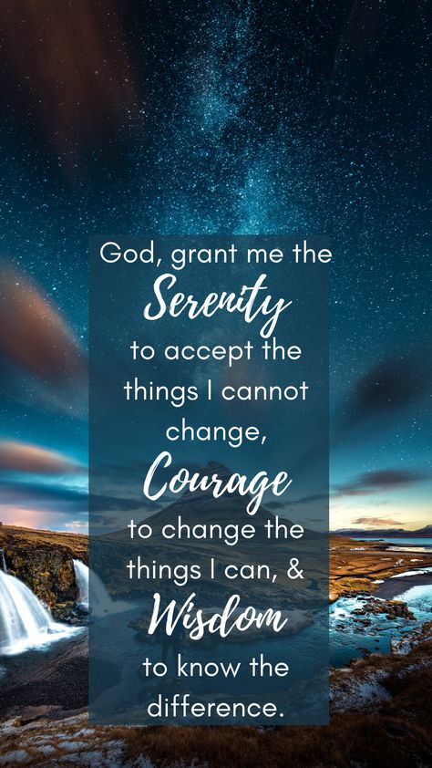 Serenity prayer iPhone wallpaper background Aa Prayers Serenity, Serenity Prayer Wallpaper Iphone, Serenity Prayer Quote Wallpaper, Serenity Prayer Wallpapers, Serinty Prayer, Healing Wallpaper Iphone, Prayer Of Serenity, Iphone Motivational Wallpaper, Uplifting Wallpaper