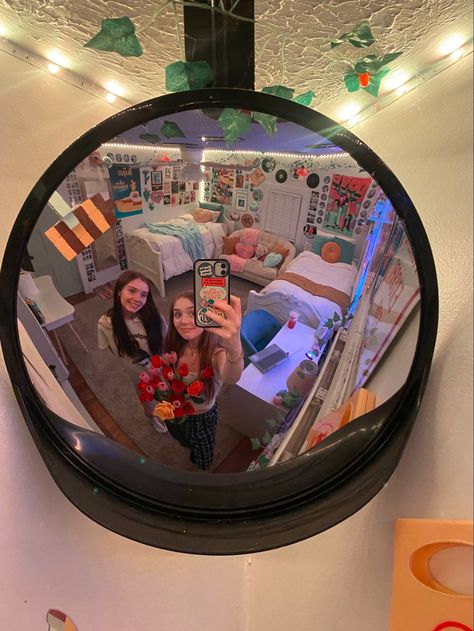 link to the mirror!! Gas Station Mirror In Room, Concave Mirror Selfie, Traffic Mirror In Room, College Apartment Room Ideas, Corner Mirrors, Garage Mirror, Vinyl Station, Security Mirror, Traffic Mirror