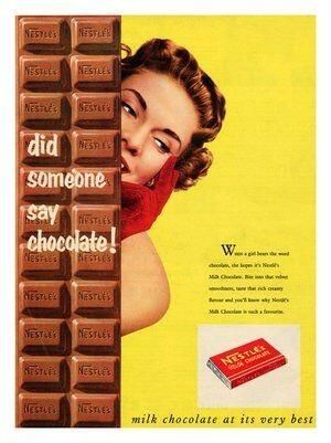 Nestle Milk, Nestle Chocolate, Classic Recipes, Pinup Art, Chocolate Art, Retro Advertising, Food Ads, Retro Ads, Vintage Candy