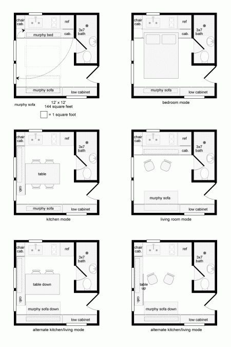 160 best Esque - 8x10 Tiny House Journey images on Pinterest | Tiny homes, Tiny house on wheels and Homes Bedsitter Plans, 8x10 Tiny House, Tiny Living Space, Bedroom Furniture Layout, Moving Walls, Tiny House Floor Plans, Simple House Plans, Bed Table, Tiny House Cabin