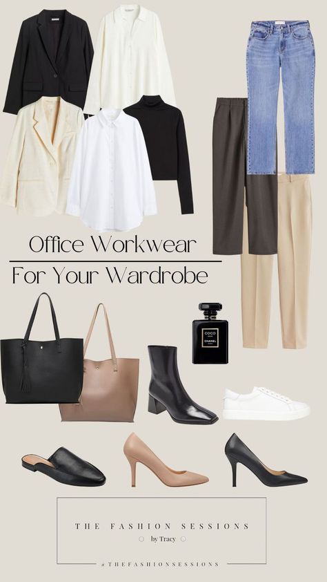 Mode Ab 50, Workwear Capsule Wardrobe, Simple Work Outfits, How To Have Style, Workwear Capsule, Capsule Wardrobe Women, Classic Capsule Wardrobe, Capsule Wardrobe Work, Spring Work Outfits