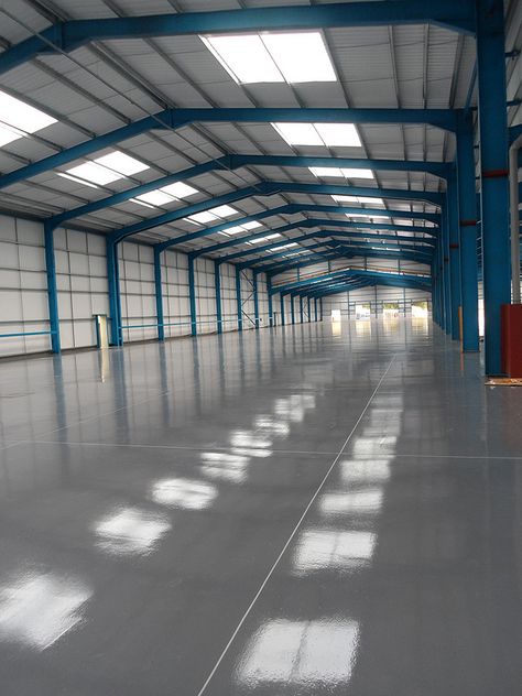 PumpFlor™ ResinFlor™ EP HB industrial flooring Border2 Metal Warehouse Building, Industrial Shed Design, Warehouse Design Architecture, Factory Architecture Industrial Facade, Modern Warehouse Design, Warehouse Design Exterior, Metal Roof Construction, Industrial Building Design, Chemical Factory