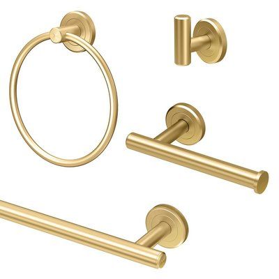 Brushed Gold Hardware Bathroom, Hold Bathroom Fixtures, Gold Bathroom Hardware Set, Brushed Brass Bathroom Accessories, Brushed Gold Bathroom Hardware, Brushed Gold Bathroom Fixtures, Brushed Brass Bathroom Fixtures, Gold Hardware Bathroom, Gold Bathroom Hardware