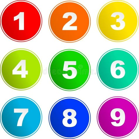 Bear Crafts Preschool, Number Icons, Number Vector, Kids Worksheets Preschool, Cloud Stickers, Addition Worksheets, Rainbow Crafts, Number Sign, White Illustration