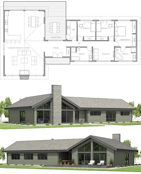 Sims Blueprints, Plan Home, Plans Architecture, House Construction Plan, Container House Plans, Modern Farmhouse Plans, House Blueprints, New House Plans, Modern House Plans