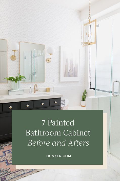 Best Bathroom Vanity Paint Colors, Grey Bathroom Paint, Bathroom Cabinet Colors, Vanity In Bathroom, Grey Bathroom Cabinets, Painted Vanity Bathroom, Bathroom Cabinets Diy, Painting Bathroom Cabinets, Painted Bathroom