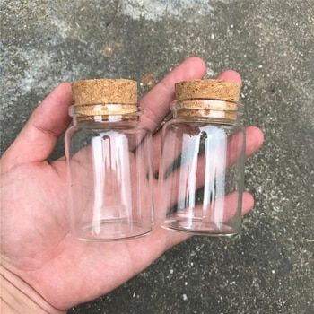 Favour Jars, Cork Jewelry, Small Glass Jars, Small Glass Bottles, Empty Jar, Wedding Gift Wrapping, Glass Spice Jars, Glass Bottles With Corks, Wedding Bottles