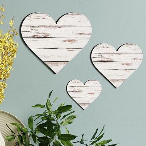 3 Pieces Heart Bedroom Wall Decor Heart Shaped Wood Sign Wooden Heart Wall Decor Wood Heart Wall Sign Rustic Hanging Sign Wooden Heart Plaque for Home Farmhouse Living Room Bedroom (Simple Color) : Home & Kitchen Valentines 2023, Wooden Wall Signs, Buffalo Plaid Decor, Decor For Kitchen, Plaid Decor, Heart Wall Decor, Heart Wall Art, Wood Hearts, Rustic Wood Signs