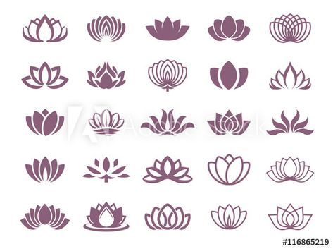 Lotus Vector Design, Lotus Logo Symbols, Lotus Flower Henna, Lotus Icon, Affinity Photo Tutorial, Lotus Illustration, Henna Doodle, Lotus Drawing, Lotus Flower Logo