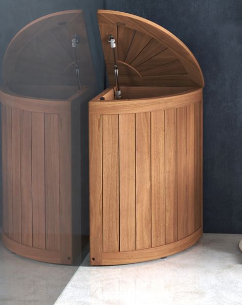 Laundry hamper cabinet