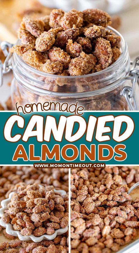 German Candied Almonds, Chocolate Covered Almonds Recipe, Candied Almonds Recipe, Pecans Candied, Toffee Almonds, Candy Almonds Recipe, Almond Bark Recipes, Almonds Recipe, Dessert Christmas