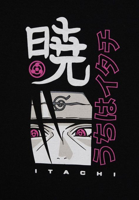 Itachi Tshirt Design, Itachi T Shirt, Itachi Tshirt, Typography Shirt Design, Sublimacion Ideas, Naruto T Shirt, Cyberpunk Design, T-shirt Print Design, T Shirt Logo Design