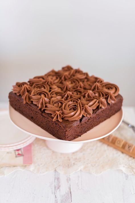 Easy and Delicious Chocolate Sour Cream Cake | Cake by Courtney Chocolate Sour Cream Cake, Small Chocolate Cake, Birthday Cake Alternatives, Birthday Cake Brownies, Cake By Courtney, Sour Cream Chocolate Cake, Chocolate Cake Recipe Easy, Sour Cream Cake, Easy Chocolate Cake