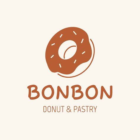 Donut shop editable logo, line art design | premium image by rawpixel.com / Ning Donuts Logo Design, Bagel Logo, Donuts Logo, Bagel Bakery, Bakery Icon, Donut Logo, Logo Line Art, Edit Logo, Flat Logo