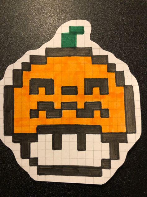 Pixel Drawing Halloween, Easy Halloween Pixel Art, Pixel Art Ideas Halloween, Pixel Drawing Small, Halloween Pixel Art Grid, Autumn Pixel Art, Pixel Art Aesthetic Easy, Pumpkin Pixel Art, Fall Pixel Art