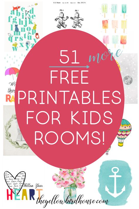 51 free printables for kids rooms! Adorable nursery decor on a budget, a zero-dollar budget that is! These super cute free downloads are a quick and easy way to add some colorful & kid-appropriate decor to your home. Free Nursery Printables, Free Printables For Kids, Cuadros Diy, Gratis Printables, Adorable Nursery, Printables For Kids, Free Printable Wall Art, Free Printable Art, Budget Planer