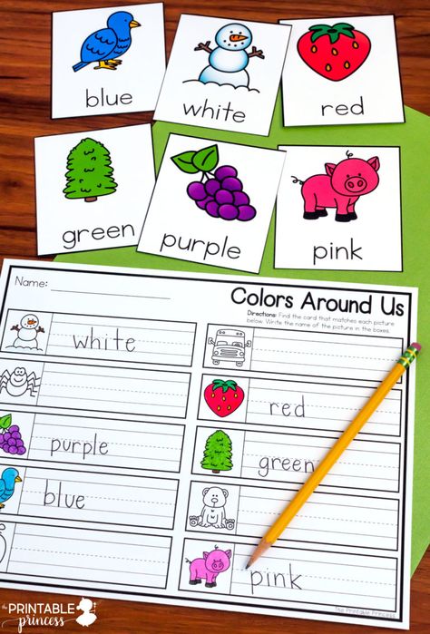 Color The Room Preschool, Write The Room Preschool Free Printable, Preschool Write The Room, Alphabet Write The Room, Write The Room Preschool, Write The Room First Grade, Colour Provocations, Write The Room Kindergarten Freebie, Write The Room Free