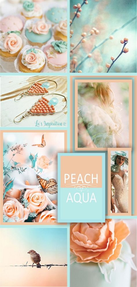 Peach And Aqua Color Palette, Aqua Room, Mom Bedroom, Family Reunion Decorations, Aqua Color Palette, Peach Bedroom, Coral Colour Palette, Aqua Bathroom, Reunion Decorations