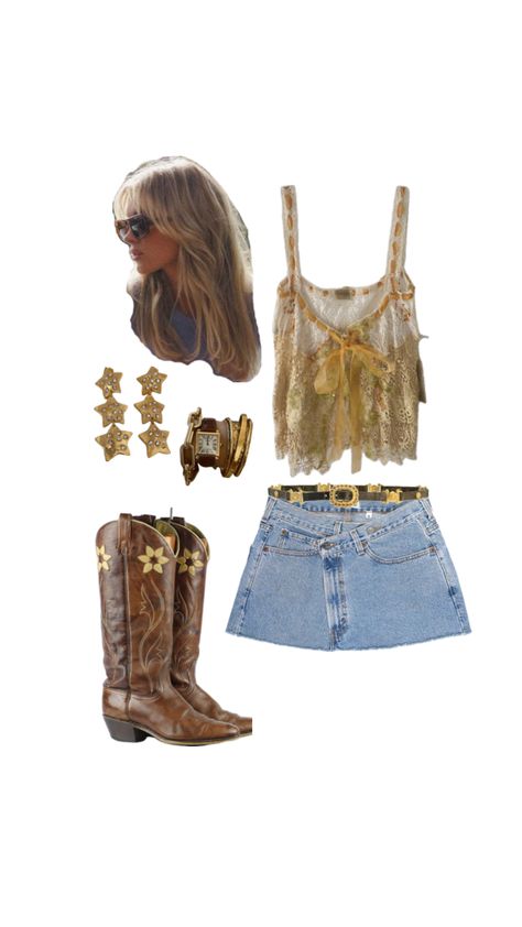 Eras Tour Country Outfit, Country Music Concert Outfit Ideas, Eras Tour Outfits For Moms, Tyler Childers Concert Outfit, Austin City Limits Outfit, Nashville Aesthetic, Country Jam, Tyler Childers, Outfit Collages