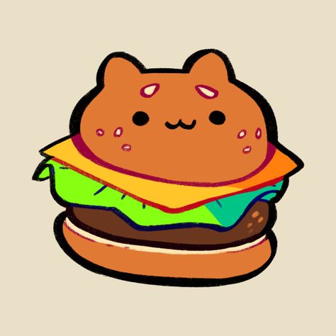 Cat Burger Drawing, Cat Eating Burger, Wolf Art Reference, Cool Wolf Wallpaper, Wolf Art Wallpaper, Wolf Art Tattoo, Burger Anime, Anime Burger, Burger Doodle