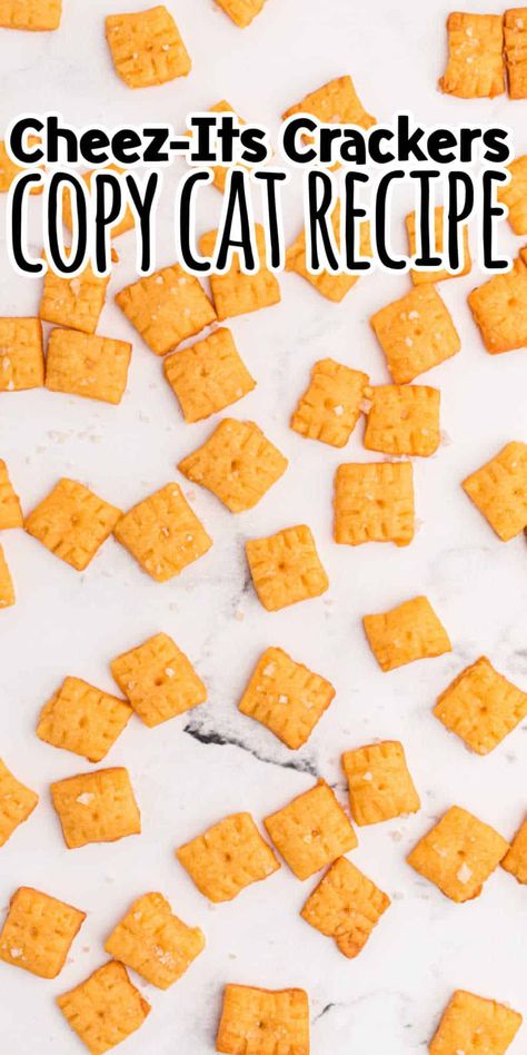 Home Made Cheez Its, Home Made Cheese It’s, Cheese Crackers Homemade, Homemade Cheddar Crackers, Cheez It Recipe, Cheese Cracker Recipe, Homemade Cheez Its, Modern Homemaker, Homemade Crackers Recipe