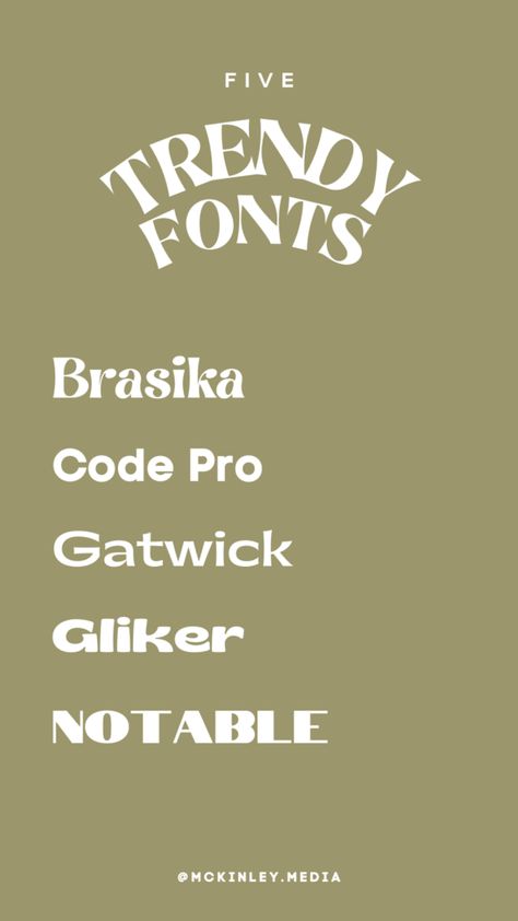 I’ve been loving all of these trendy fonts we’ve been seeing throughout magazines lately! While we wouldn’t choose them for branding (think longevity!) we would absolutely use them in social media posts. We’ve linked them down below for you so that you can check them out, too! Hope you love them. BRASIKA | CODE PRO […] Gen Z Fonts Canva, Gen Z Fonts, Cookies Brand, Font Wallpaper, Cursive Fonts Alphabet, Fancy Cursive Fonts, Free Typography Fonts, Top Free Fonts, Canva Hacks