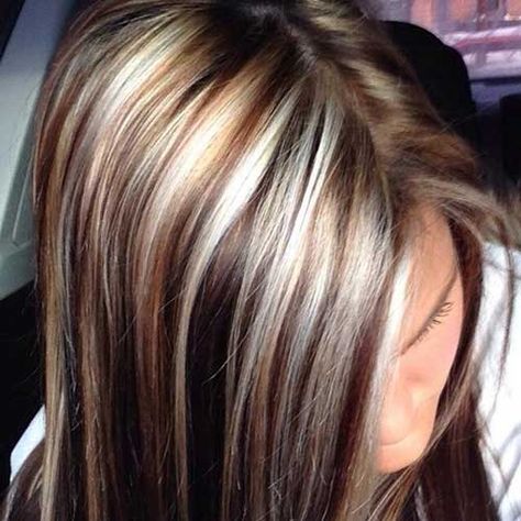 Fabulous Dark Brown Hair Color Ideas With Highlights Dark Hair With Lowlights, Brown And Blonde Hair, Brown And Blonde, Dark Brown Hair Color, Hair Color Highlights, Haircut And Color, Brown Blonde Hair, Hair Color And Cut, Brown Hair With Highlights