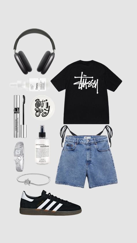 Summer outfit inspo #outfitinspo #vintage #beauty #vibes #summer Shuffles Summer, Beauty Vibes, Bratz Inspired Outfits, Skater Girl Outfits, Clueless Outfits, Mens Trendy Outfits, Cold Outfits, Swaggy Outfits, Vintage Beauty