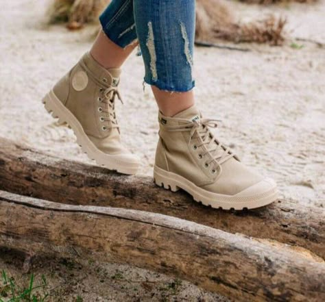 7 Sharp-Looking Orthotic-Friendly Shoes and Boots – Fashion Factory Palladium Pampa Hi Outfit, Cool Boots Women, Palladium Boots Outfit Women, Palladium Boots Women, Sneaker Boots Outfit, Palladium Boots Outfit, Walking Boots Women, Wide Shoes For Women, Palladium Shoes