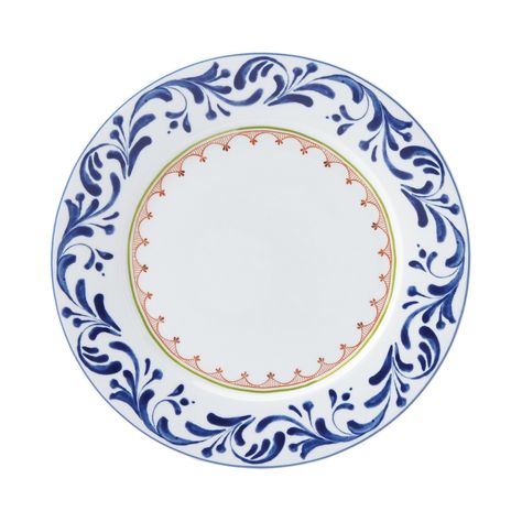 Dansk Northern Indigo Dinner Plate - 100% Bloomingdale's Exclusive | Bloomingdale's Leaf Border, Cerámica Ideas, Blue Pottery, Blue And White China, China Painting, Dinner Plate Sets, China Patterns, Blue Plates, Pottery Painting