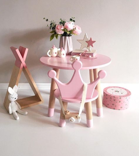 Diy Kids Table, Kids Wooden Table, Kids Table Set, Kids Play Table, Kids Desks, Round Table And Chairs, Kids Activity Table, Toddler Table And Chairs, Kids Desk