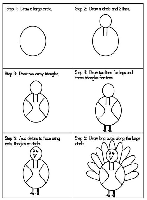 How-to-Draw-a-Turkey Storm Activities, Thanksgiving Handprints, Drawing Turkey, Draw A Turkey, Preschool Thanksgiving, Art Docent, Thanksgiving Kindergarten, Thanksgiving Writing, Thanksgiving School