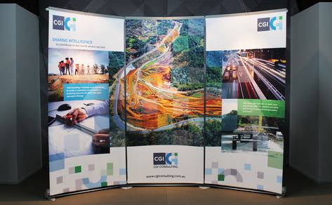 Exhibit Design Ideas & Inspiration - Trade Show Displays Backdrop Conference, Corporate Backdrop, Exhibition Banners, Agenda Design, Tradeshow Banner Design, Banner Inspiration, Tradeshow Banner, Trade Show Design, Portable Display