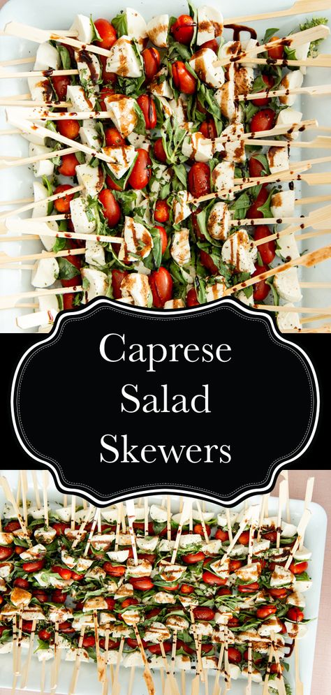 Bocconcini Skewers Appetizers, Bocconcini Tomato Basil, Caprese Salad Appetizer Party Appetizers, Caprese Platter Appetizer Ideas, Tomatoe Basil Bocconcini Skewers, Capri Skewers, Tomato Basil Mozzarella Skewers Balsamic Glaze, Fresh Basil Appetizers, Caprese Salad Skewers Appetizers