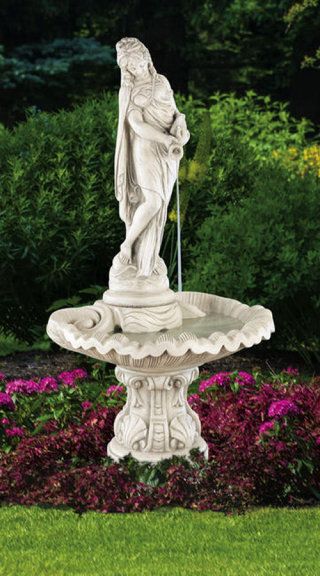 Rosalie Pouring with Jug Fountain Landscape Statues, Water Fountain Design, Kolam Air, Statue Fountain, Outdoor Fountains, Garden Water Feature, Outdoor Garden Statues, Fountain Design, Water Fountains Outdoor