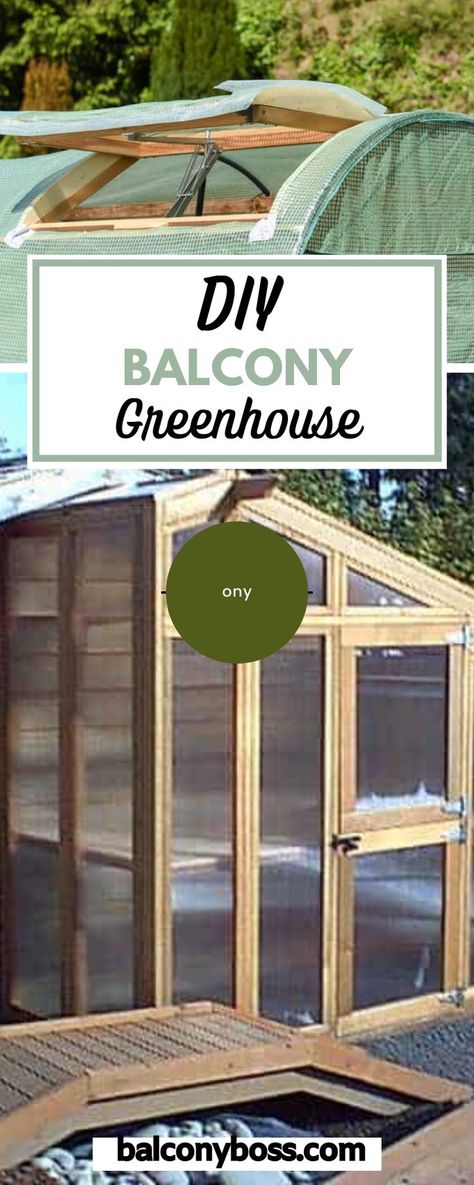 These DIY balcony greenhouse ideas can be made compact enough to garden in small spaces such as a balcony or patio. Building a DIY greenhouse on your balcony is a great way to customize it to your space. The process can be simple or more complex depending on how much time and DIY knowledge you have. So, click through for 6 DIY greenhouse ideas suitable for a balcony. Balcony Greenhouse, Greenhouse Small, Simple Greenhouse, Greenhouse Diy, Apartment Balcony Garden, Diy Balcony, Greenhouse Ideas, Small Greenhouse, Balcony Plants