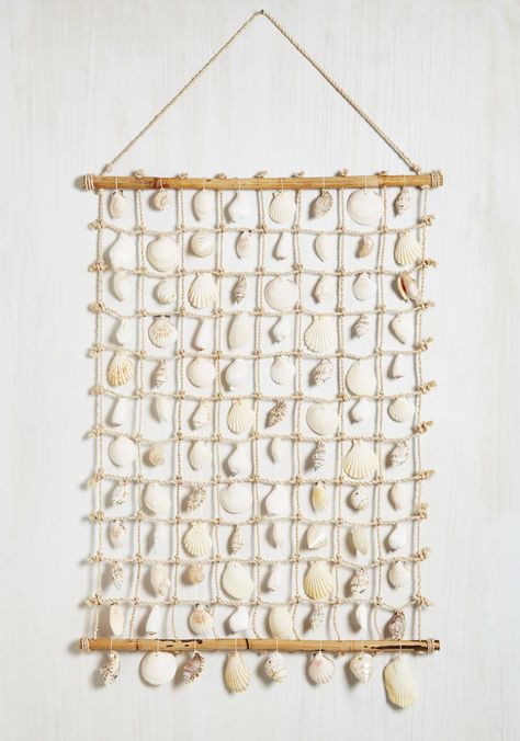 New Arrivals - Cast a Shell Wall Decor Shell Wall Decor, Shell Wall Hanging, Seashell Projects, Cute Wall Decor, Dorm Wall Decor, Nautical Wall Decor, Beach Crafts, Cute Home Decor, Seashell Crafts