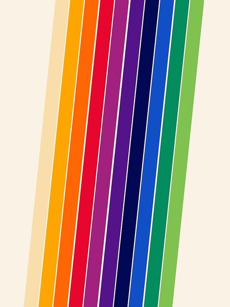 Retro Rainbow Color Palette, 1970s Graphic Design, Retro Color Palette 1970s, Pride Graphics, 70s Graphic Design, Rainbow Graphic Design, Graphic Art Poster, 70s Color Palette, Retro Basement