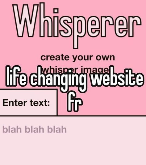 whisper, whisperer website Sites For Boredom, Click To Make Whisper, Whisper Font Website, How To Create A Whisper, Whisper Website Link, Whisper Maker Website, Whispers Website, Click This Pin For The Whisper Font, Whisperer Website