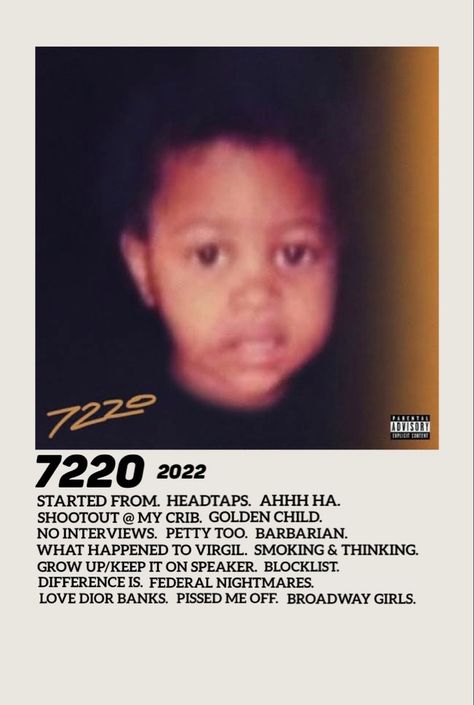 7220 Lil Durk, Album Covers Lil Durk, Lil Durk Poster, Lil Durk Pictures, Lil Durk Album Cover, Lil Durk Wallpaper, Album Cover Wall Decor, Polaroid Pics, Tracklist Poster