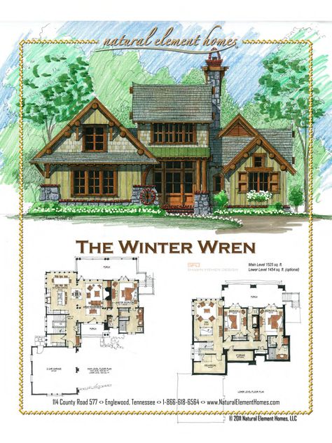 Winter Cabin Layout, Winter Cabin Floor Plans, Functional Garage, Winter Wren, Cabin Layout, Wren House, Architecture Blueprints, Narrow Lot House, Log Home Plans