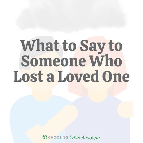 When someone we care about is grieving a major loss, we often want to say something to offer comfort. Frequently, though, there’s uncertainty about what to say or do to offer solace. Your message should be one of caring and compassion, offering to lend help and support, but often what people need most is someone Losing Someone Quotes, How To Comfort Someone, Comforting Words, When Someone Dies, How To Move Forward, Healing Words, Words Of Comfort, Losing A Loved One, Online Therapy