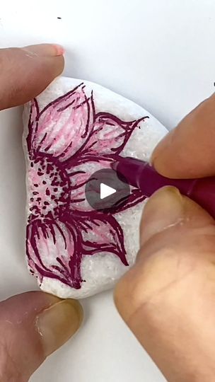 Grab your paint pens and create one for these cute flower doodles! These is a fun rock painting idea beacuse it is SO forgiving! Need paint markers? - https://amzn.to/3RKlDnR - these are the Artistro extra fine tip. #paintpens #artistro #easyart #rockpainting #paintedstones #paintpenart #paintrocks #simpleart #paintmarkers #stonepainting #rockpaintingideas #beginnerart | Rock Painting 101 | Rock Painting 101 · Original audio Rock Painting For Garden Plant Markers, Floral Rock Painting Ideas, Acrylic Paint Pens For Rocks, How To Prepare Rocks Before Painting, Roses Painted On Rocks, Paint Pens For Rocks, Rock Painting Flowers, Beginner Art, Acrylic Painting Flowers