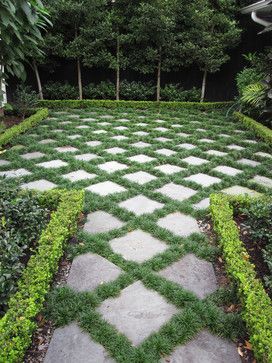 Grasses Landscaping, Front Lawn, Formal Gardens, Traditional Landscape, Backyard Inspo, Pool Design, Garden Pathway, Paver Patio, Camping Ideas