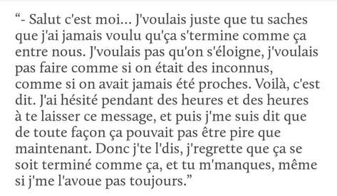 Textes touchants pour récupérer son ex qu'on aime encore : 59 SMS & Phrases qui font pleurer 5 Tu Me Manques Citation, Quotes Best Friends, Bad Quotes, Tu Me Manques, Quote Citation, Birthday Quotes For Best Friend, Best Friends Quotes, Quotes Deep Meaningful, French Quotes