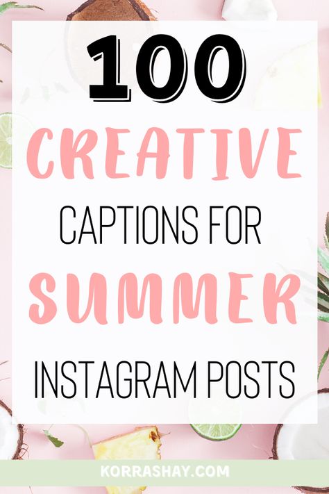 100 creative captions for summer Instagram posts!  What to caption your summer pictures. 100 instagram caption ideas for the summer time. Social media marketing- how to create fun summer captions! #instagram #instagramcaption #socialmediamarketing #socialmediatips Summer 2023 Instagram Captions, Summer Status For Instagram, Popsicle Captions For Instagram, Summer Love Captions Instagram, Summer Time Captions, Quotes For Summer Pictures, Nice Weather Captions, Summertime Instagram Captions, Summer Heat Captions