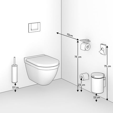 Standard Toilet Dimensions - Engineering Discoveries Toilet Dimensions, Bathroom Layout Plans, Bathroom Dimensions, Bathroom Layouts, Bathroom Plans, Toilet Design, Bathroom Layout, Cafe Design, Luxury Bathroom