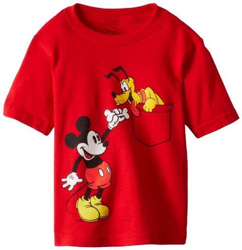 Mickey Mouse Little Boys TShirt Red 4T *** More info could be found at the image url. Mickey Mouse Tshirt, Miki Fare, Disney Shirts For Men, Boys Tshirt, Mickey Mouse Shorts, Boys Tracksuits, Disney Toddler, Diy Disney Shirts, Mickey Shirt